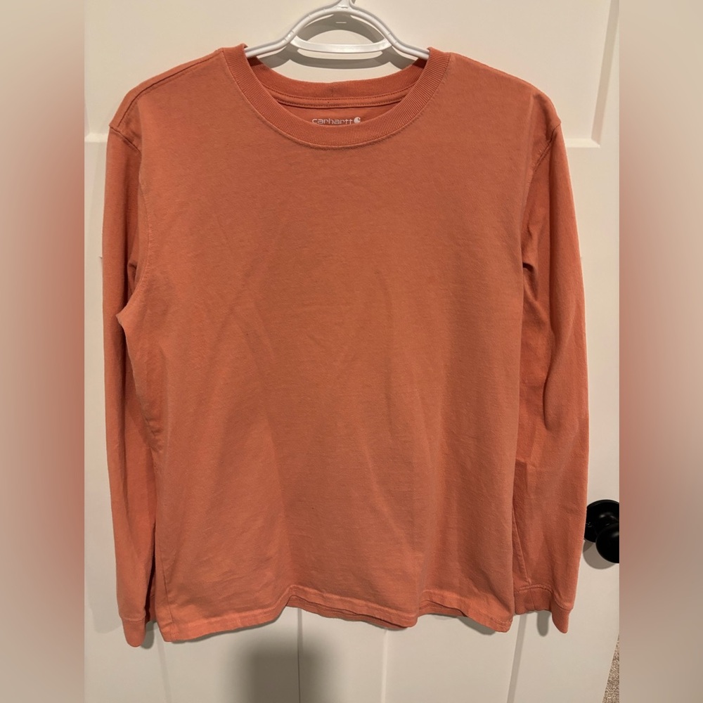 Carhartt Women’s Long Sleeve Crew Shirt - Rust Orange